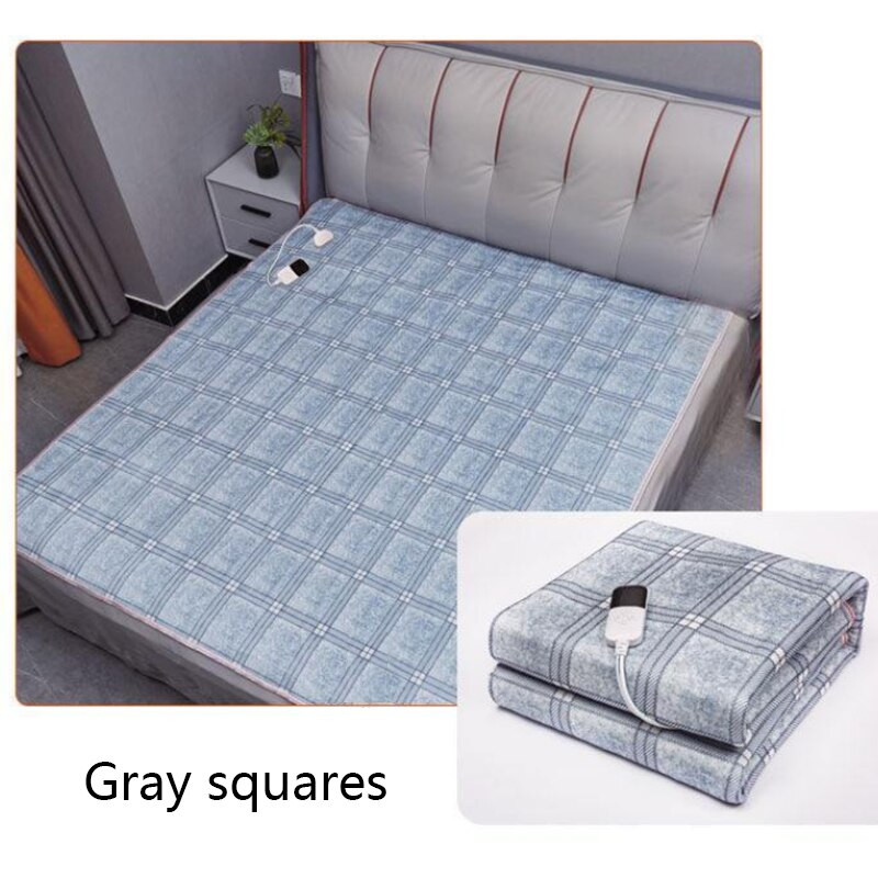 Bezpečné domáce použitie, elektrická deka vo viacerých farbách s termostatom, hrubší ohrievač, dvojitý ohrievač tela, vyhrievaná deka, elektrické kúrenie