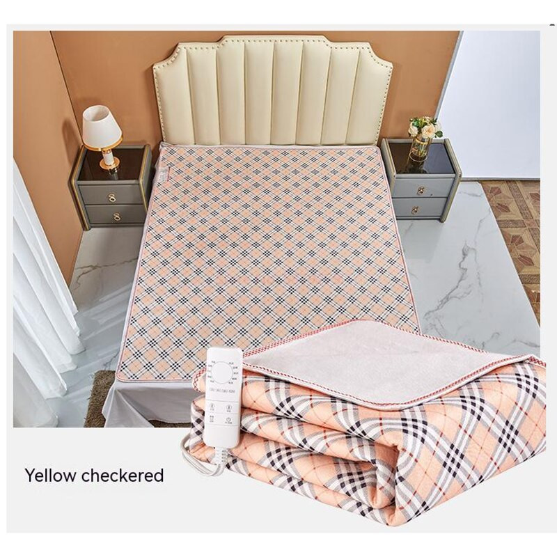 Bezpečné domáce použitie, elektrická deka vo viacerých farbách s termostatom, hrubší ohrievač, dvojitý ohrievač tela, vyhrievaná deka, elektrické kúrenie