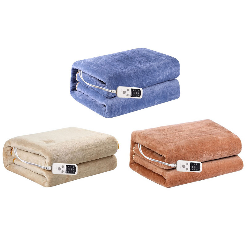 Elektrická deka 220V hrubší ohrievač vyhrievaná flanelová deka matrac termostat elektrický vykurovací zimný ohrievač tela 150x80cm