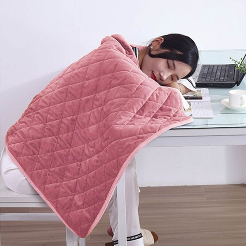 Vyhrievaná šatka pre kanceláriu, nositeľná vyhrievaná pončo, 3 nastavenia vykurovania, multifunkčná USB elektrická deka pre domácnosť B03D