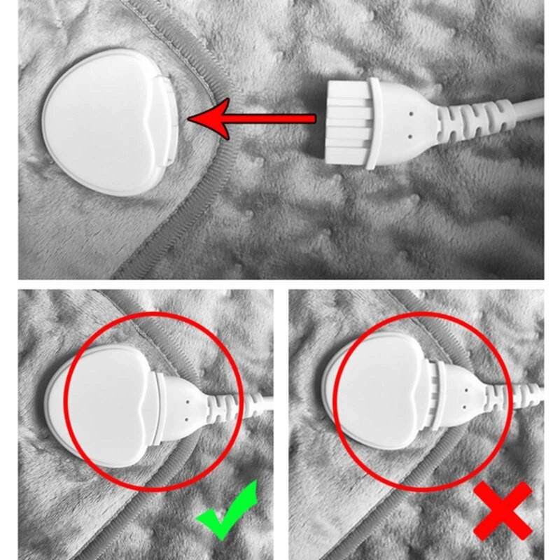 Rýchlo vyhrievaná vyhrievacia podložka so šiestimi nastaveniami teploty, umývateľná a nastaviteľná teplota, nositeľná vyhrievaná podložka na krk a chrbát B03D
