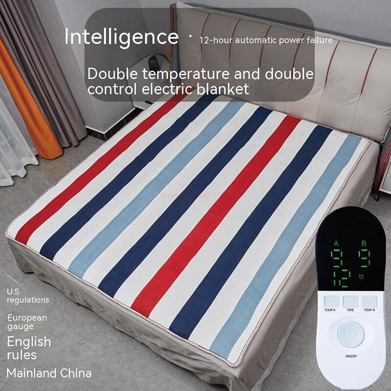 Elektrická deka, hrubšia ohrievač, dvojitý ohrievač tela, 180*150, vyhrievaná deka s termostatom, elektrická vyhrievacia deka, zimný ohrievač tela