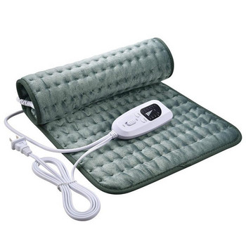110v-240v Преносим нагревател Домашно одеяло Таймер Физиотерапевтична нагревателна подложка за раменете, шията, гърба, гръбначния стълб, облекчаване на болката в краката Зимно топло