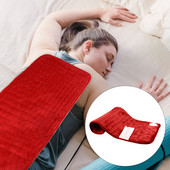 Elektrická deka na úľavu od bolesti, vyhrievacia podložka s načasovaním zástrčky US EU, pre chrbát, 6-úrovňová elektrická vyhrievacia podložka