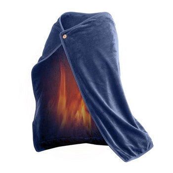 Θερμαινόμενη κουβέρτα Cape USB Ηλεκτρική κουβέρτα σάλι Φορητή θερμαινόμενη γρήγορα Ηλεκτρική περιτύλιξη για Γυναίκες Άνδρες