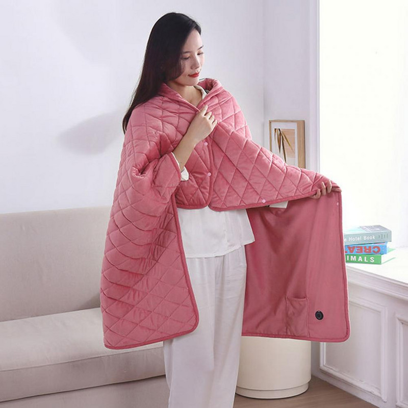 Elektrická deka s automatickým časovaním, umývateľná, prenosná, nabíjateľná cez USB, zimná vykurovacia šatka, domáce ohrievacie príslušenstvo pre hotel