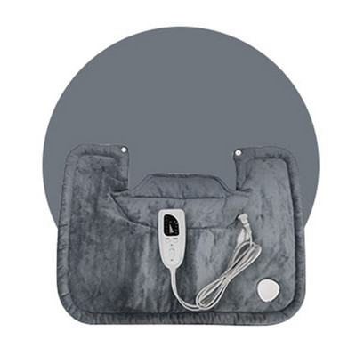 Elektrická fyzioterapeutická vyhrievacia podložka, deka, svaly, ramená, krk, chrbát, vyhrievací šál, nastaviteľná teplota, zástrčka EÚ