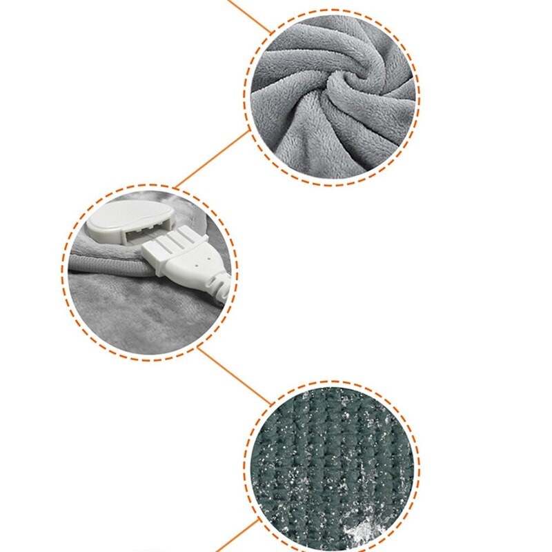 Elektrická fyzioterapeutická vyhrievacia podložka, deka, svaly, ramená, krk, chrbát, vyhrievací šál, nastaviteľná teplota, zástrčka EÚ