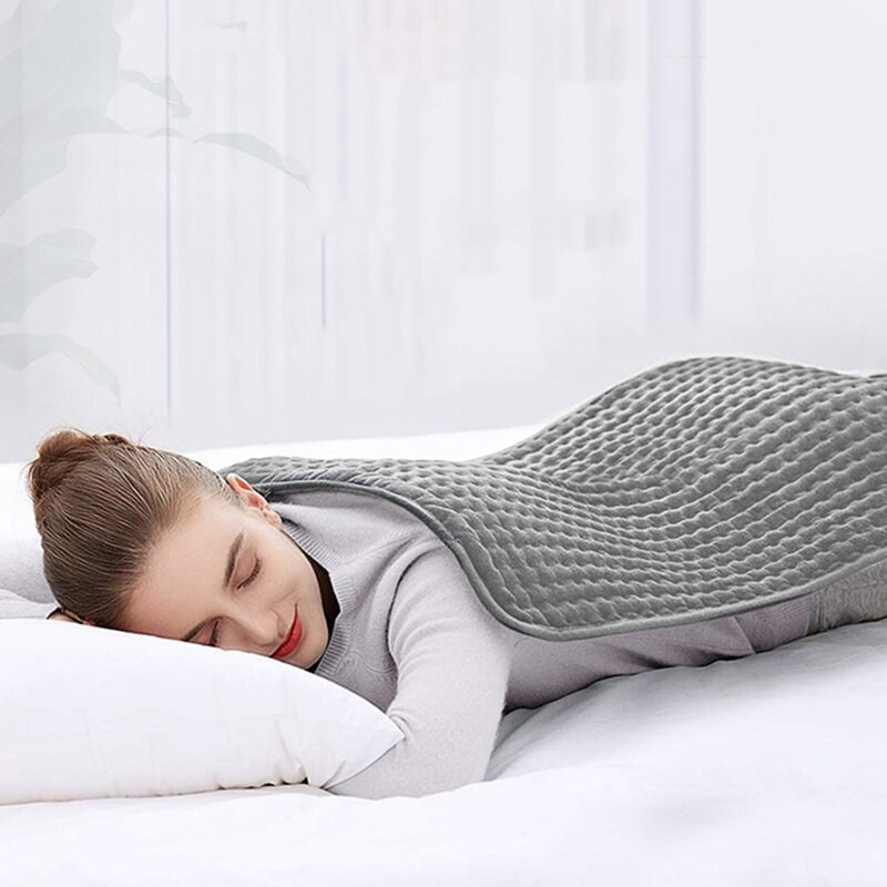 Tampă de încălzire electrică Pătură Temporizator Tampă de încălzire pentru fizioterapie pentru umăr, gât, spate, coloanei vertebrale, picior, ameliorarea durerii, priza UE