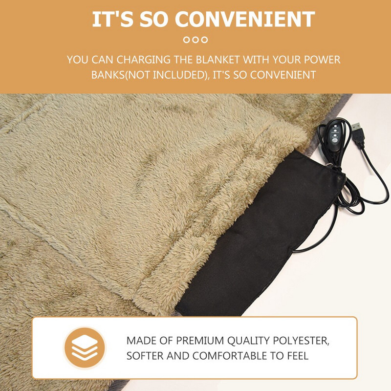 1 ks deka do auta vyhrievaná šálová fólia vyhrievacia deka na telo flanelová deka flanelová deka USB vyhrievacia deka