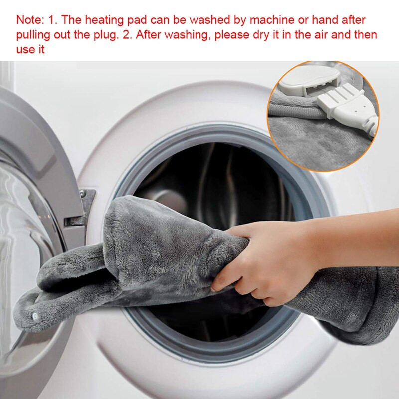 Elektrická vyhrievacia masážna šálová deka vyhrievaná podložka na ramená, krk a chrbát, nastaviteľná teplota, zástrčka EU