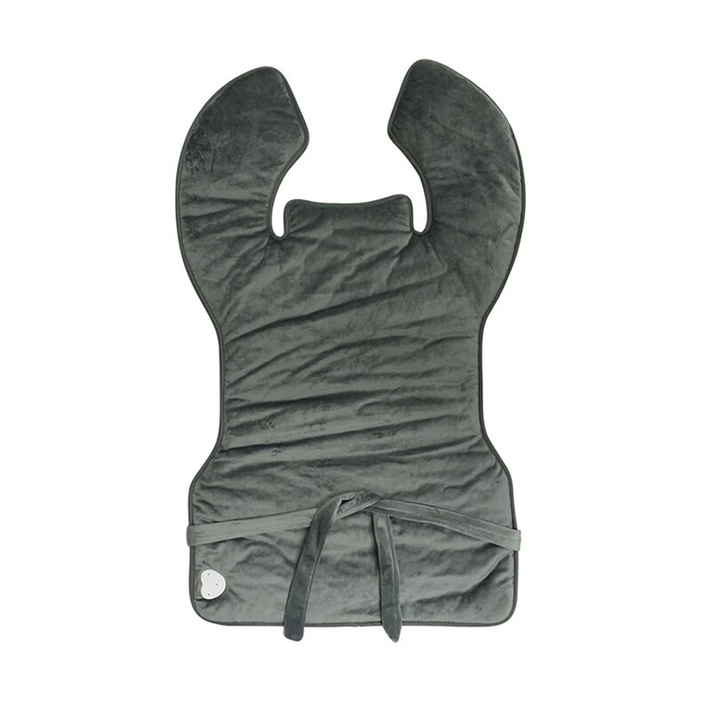 Elektrická vyhrievacia masážna šálová deka vyhrievaná podložka na ramená, krk a chrbát, nastaviteľná teplota, zástrčka EU