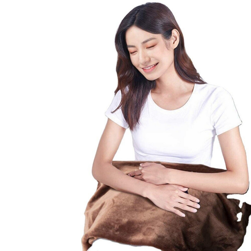 Elektrické vyhrievacie prikrývky, USB vyhrievaný šál, mobilný vyhrievaný šál, vyhrievaná deka na ramená a krk do domácej kancelárie, zimný ohrievač