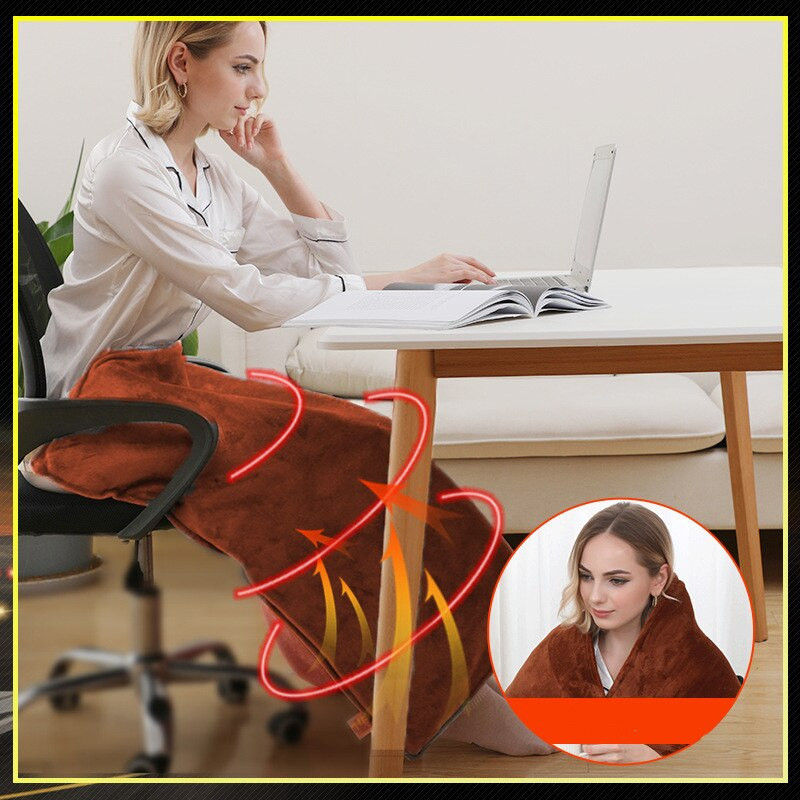 Elektronická plachta, flanelová elektrická deka, vyhrievaná estetická podložka, termálna podložka, ohrievač tela, zimný ohrievač, antistatický chrbát, krk