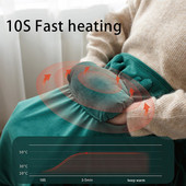 Návlek na kolená, plyšový flanel, prenosný, elektrický, ohrievací, nastaviteľný s vreckom, závesná vyhrievacia deka do domácej kancelárie