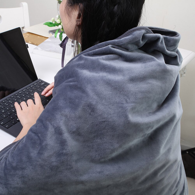 Električni grijani ogrtač Kućanske potrepštine Električni grijaći šal Višenamjenski USB, mekana koža, za ramena, vrat, stražnje noge