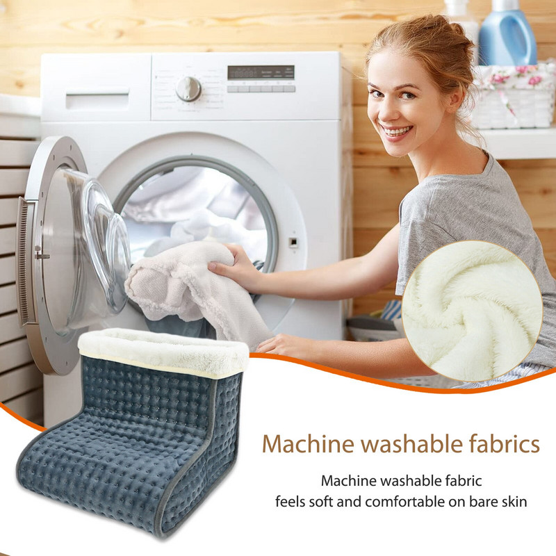 Lábmelegítő szőnyeg Mosható elektromos lábmelegítő párna 10 fokozatú fűtő lábfűtő huzatok Kellékek otthoni irodához