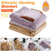 USB elektritekid Kaasaskantav talvine soe soojendustekk Pehme paksem soojendus voodisoojendaja masin elektriline küttematt 60X80cm