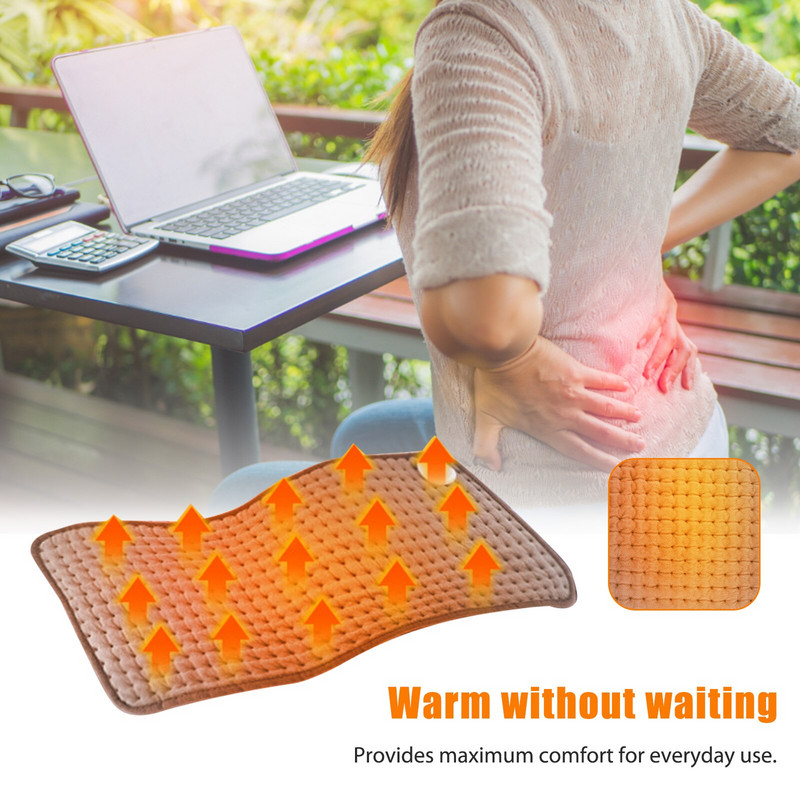 Zimná ohrievacia deka, 10-stupňové vyhrievacie podložky na telo, prateľná v práčke, vyhrievacia podložka na úľavu od bolesti kĺbov, zimný darček pre rodinu