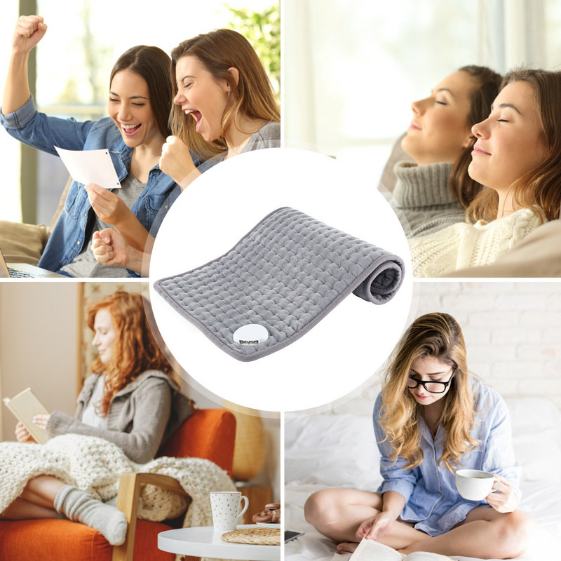 Zimná ohrievacia deka, 10-stupňové vyhrievacie podložky na telo, prateľná v práčke, vyhrievacia podložka na úľavu od bolesti kĺbov, zimný darček pre rodinu