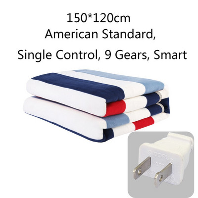 Elektrická deka, vyhrievaná posteľ, ohrievač, vyhrievaný populárny prikrývka, americký európsky štandard, domácnosť, zimná nabíjateľná batéria
