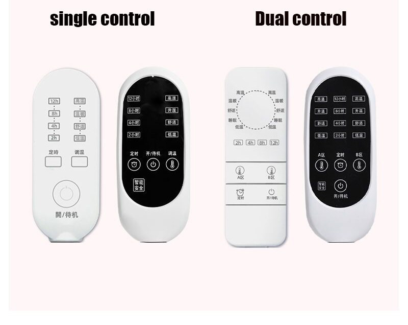 Elektrická deka pre domácnosť, inteligentná 220 V, jednoovládacia, dvojovládacia, matrace, udržiavanie tepla 1,8 m, inteligentná, bezpečná, vodotesná, načasovanie