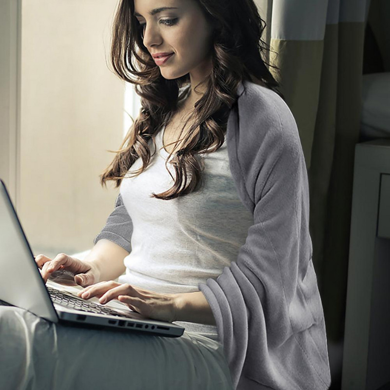 Pătură de încălzire din flanel, șal cald încălzit popular, pătură moale pentru încălzire prin USB, cu încălzire electrică, accesorii de iarnă