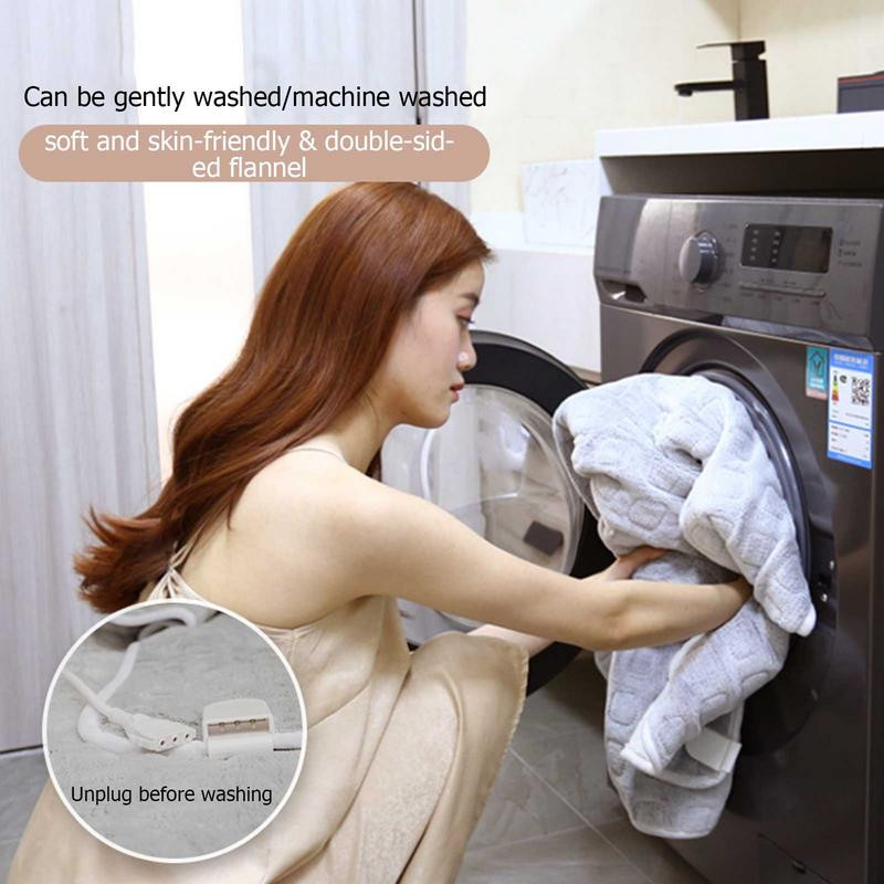 Elektrická deka, flanelová, rýchloohrievacia deka, časovač deky, ochrana pred prehriatím, umývateľná, celotelové ohrievanie, domáca kancelária