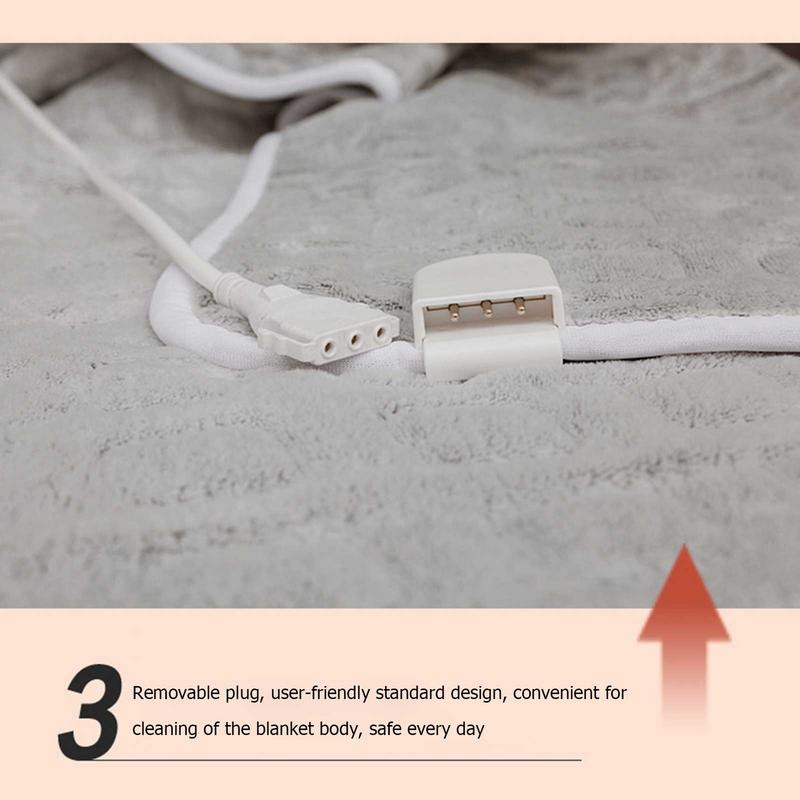 Elektrická deka, flanelová, rýchloohrievacia deka, časovač deky, ochrana pred prehriatím, umývateľná, celotelové ohrievanie, domáca kancelária
