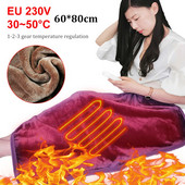 Pături electrice 220V Multifuncțional portabil iarna Încălzire caldă Pătură de flanel Încărcare USB cu buzunar Seif Confortabil