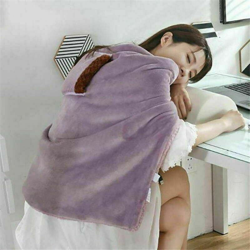 1 buc. Pătură electrică USB, iarnă, moale, mai groasă, Încălzitor de pat, lavabil la mașină, termostat, covoraș de încălzire electrică pentru birou acasă