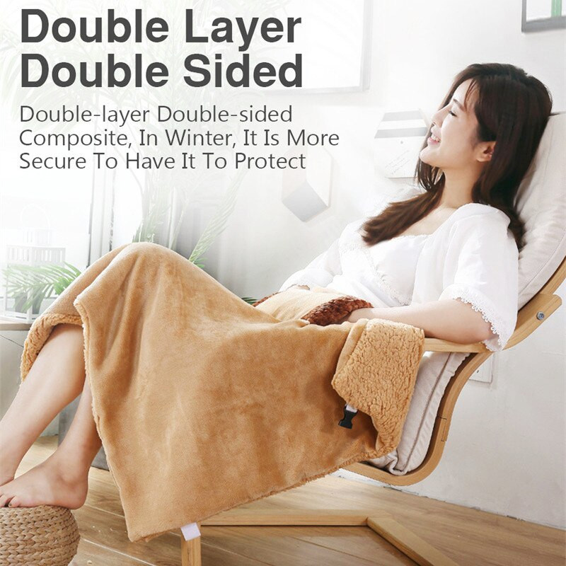 60x80cm USB elektrinė antklodė Plaunama mašina termostatas elektrinis šildymo kilimėlis Namų biuras Minkštas šildomas antklodės šildytuvas