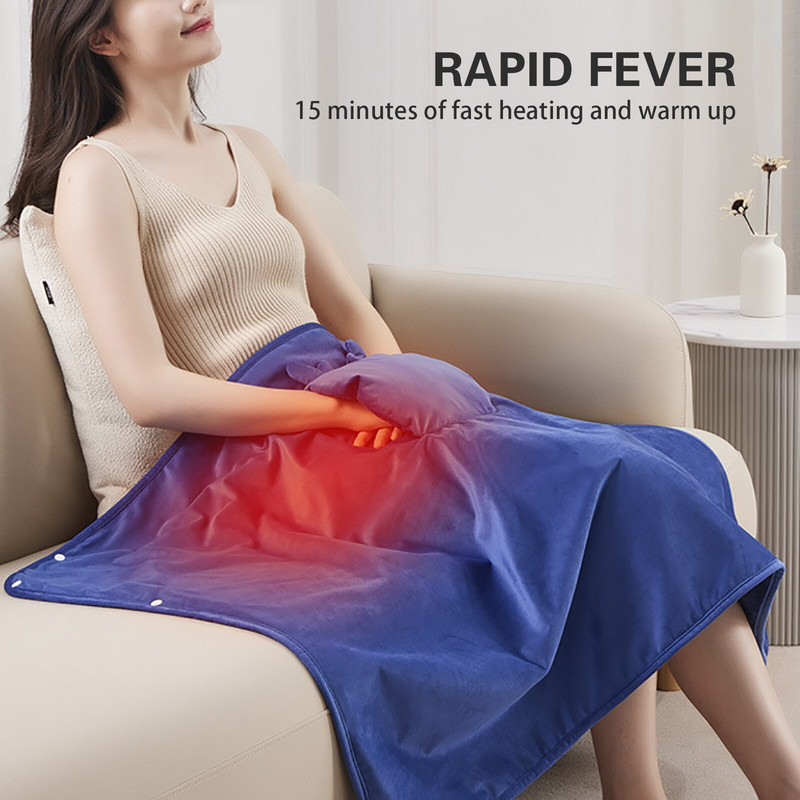 Zimná elektrická deka, hrubší ohrievač, dvojitý ohrievač tela, 75x120 cm, vyhrievaná deka, termostat, elektrická vyhrievacia deka