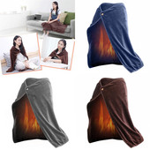 USB elektrická vyhrievacia deka, teplá šatka, koralový fleece, plyšová, zimná teplota 100x70cm, zips, umývateľná vyhrievaná podložka, domáce potreby