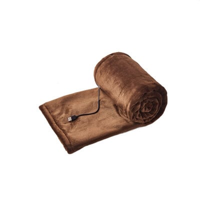 Електрическо одеяло с термостат USB зареждане Плюшено отопляемо одеяло Зимно топло Одеяло за дрямка Отопляем шал Одеяло за легло за