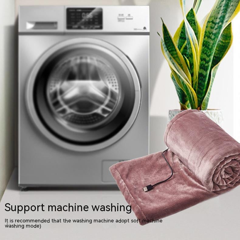 Електрическо одеяло с термостат USB зареждане Плюшено отопляемо одеяло Зимно топло Одеяло за дрямка Отопляем шал Одеяло за легло за