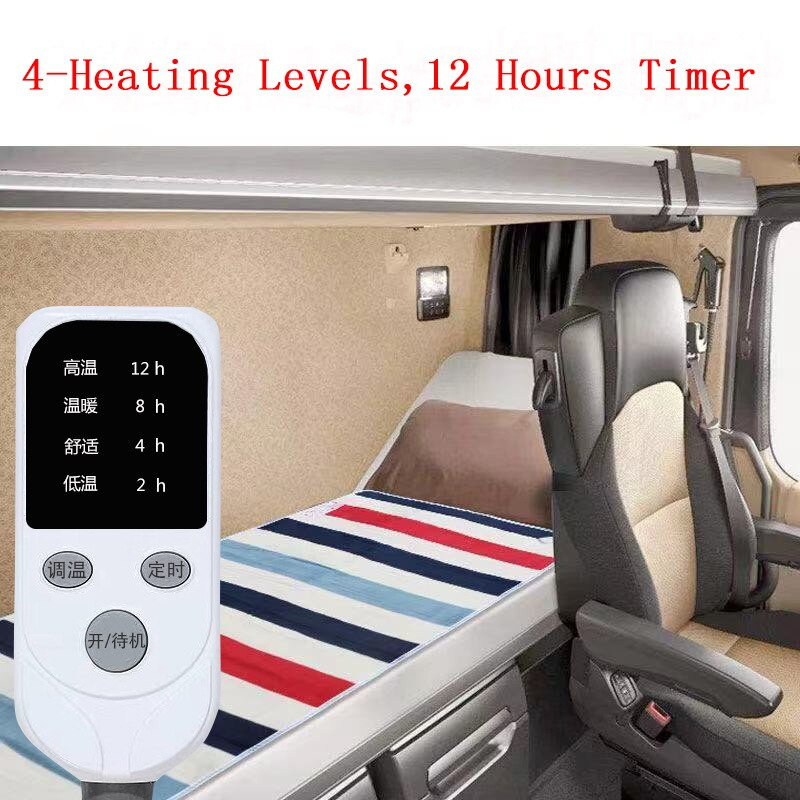 Pătură electrică 220v Covoraș de încălzire electrică 1,8 m 5 nivele Saltea caldă cu control dublu Siguranță inteligentă Dezumidificare iarna