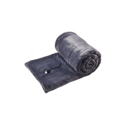 Elektrická deka s termostatom, nabíjanie cez USB, plyšová vyhrievaná deka, kancelárska deka na zdriemnutie, vyhrievaná šatka, zimná teplejšia deka na posteľ...