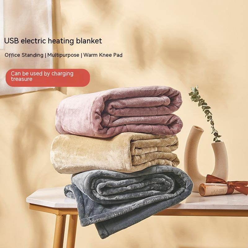 Elektrická deka s termostatom, nabíjanie cez USB, plyšová vyhrievaná deka, kancelárska deka na zdriemnutie, vyhrievaná šatka, zimná teplejšia deka na posteľ...