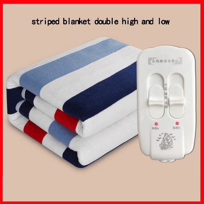 Elektrická deka s dvojitou teplotou a dvojitým ovládaním, zimná domáca elektrická matraca s inteligentným časovaním, vykurovacia ohrievacia deka