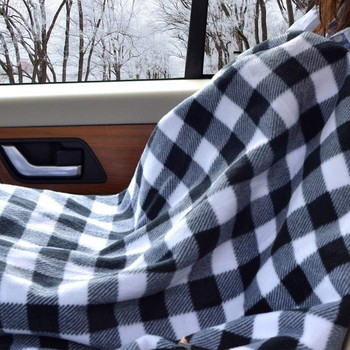 60*100 см решетъчно енергоспестяващо топло 12v отоплително одеяло за кола Преносимо есенно и зимно електрическо одеяло Автомобилни аксесоари