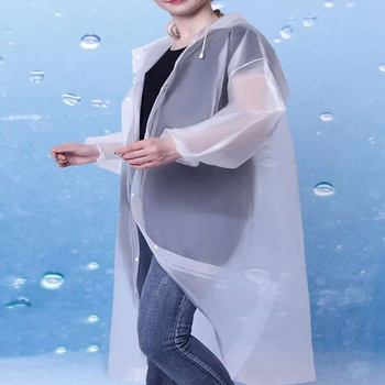 Модно яке за дъждобран Мъже и жени Удебелено преносимо водоустойчиво яке за възрастни, едно парче Eva Poncho
