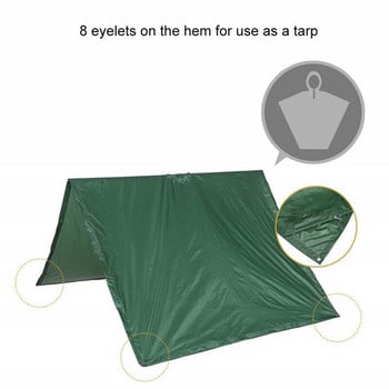 Многофункционален дъждобран Военен водоустойчив дъждобран Survival Poncho Outdoor Camping Tent Mat за лов на открито Туризъм