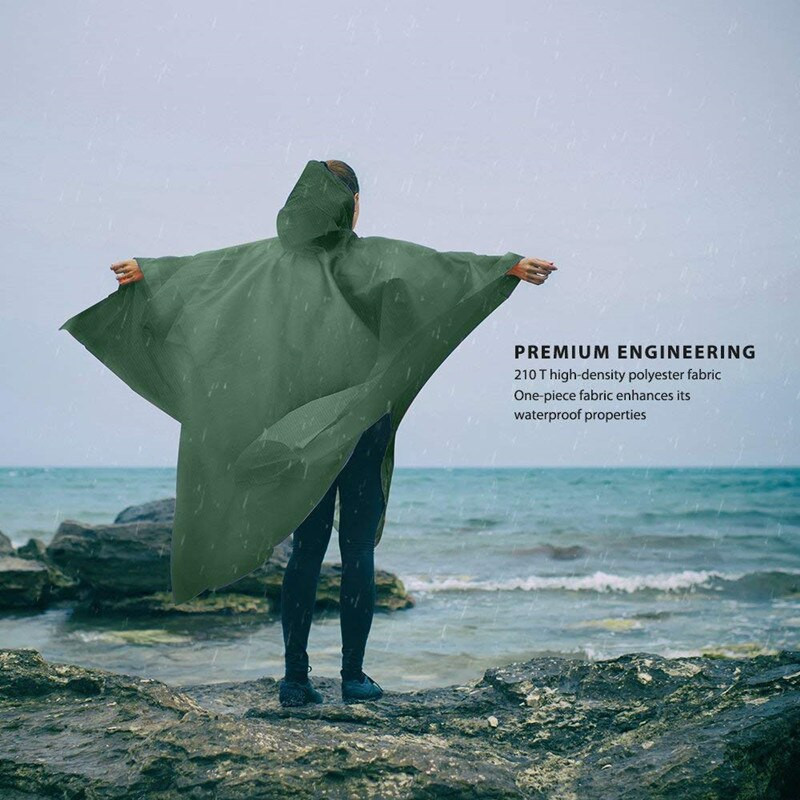 Višenamjenska kabanica, vojna vodootporna kabanica, pončo za preživljavanje, podloga za šator za kampiranje na otvorenom za lov na otvorenom, planinarenje