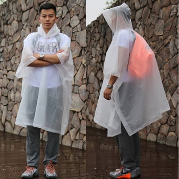 Мултифункционален дъждобран Универсален мъжки прозрачен дъждобран Дамска раница Пончо Дъждобран Непромокаем Къмпинг Туризъм