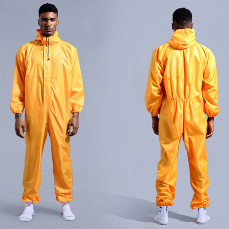 Összevont esőkabát overall sapka munkavédelmi ruházat felnőtt motoros férfi esőkabát esővédő Chubasquero Hombre kabát kabát