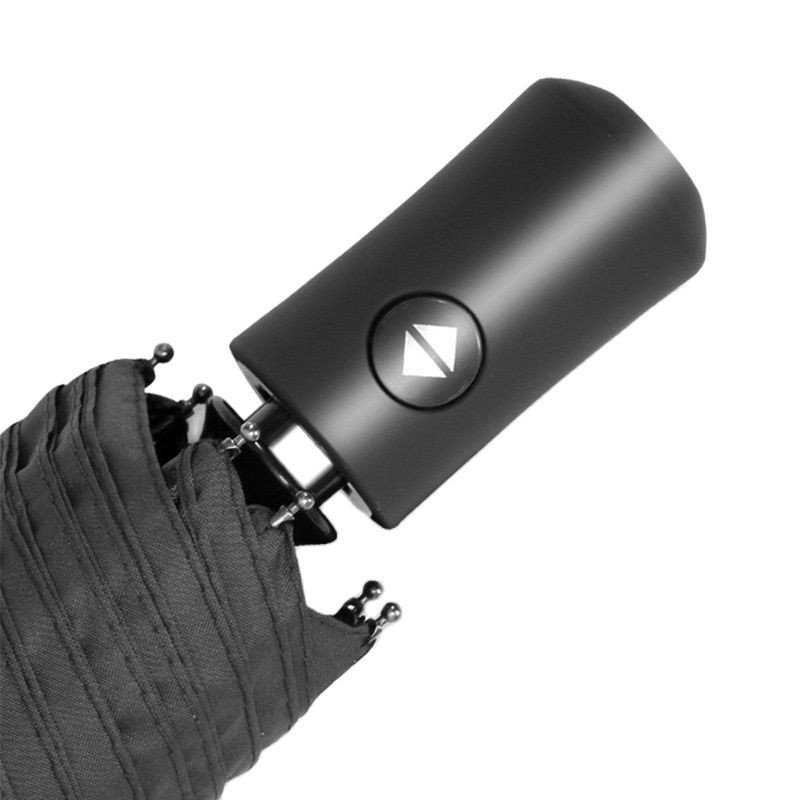 Automatický dáždnik proti dažďu a slnku, čierny povlak, anti-UV, 3-skladací, vetruodolný, automatický luxusný, veľký, vetruodolný, dámsky, pánsky, 8 rebier