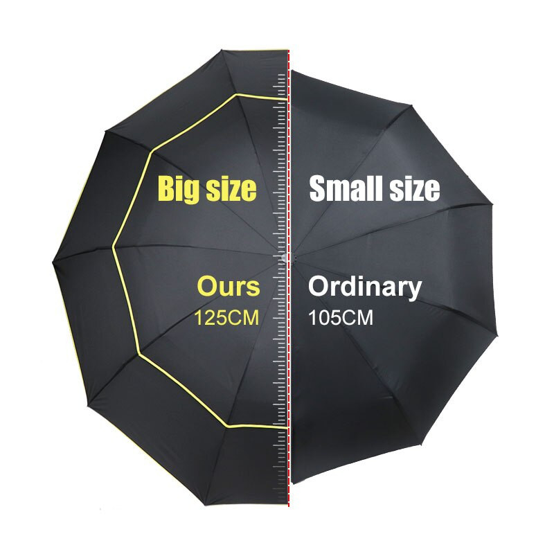 Супер голям 130 см чадър с най-високо качество Мъжки дъждовни женски ветроустойчиви Paraguas Мъжки дамски слънчеви 3 наводнени модни бизнес мъжки чадъри