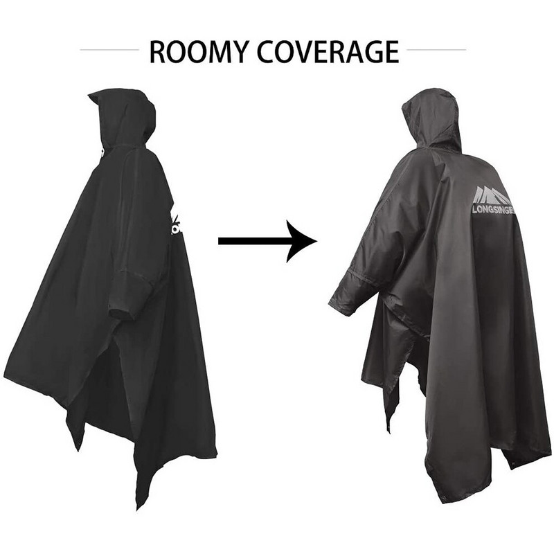 3 u 1 vanjski vodootporni prijenosni višekratni baloner za muškarce i žene s podesivom kapuljačom i rukama za planinarenje, lov, uspon