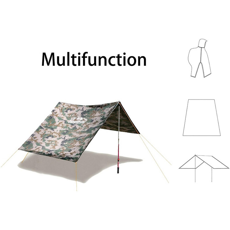 3 u 1 vanjski vodootporni prijenosni višekratni baloner za muškarce i žene s podesivom kapuljačom i rukama za planinarenje, lov, uspon